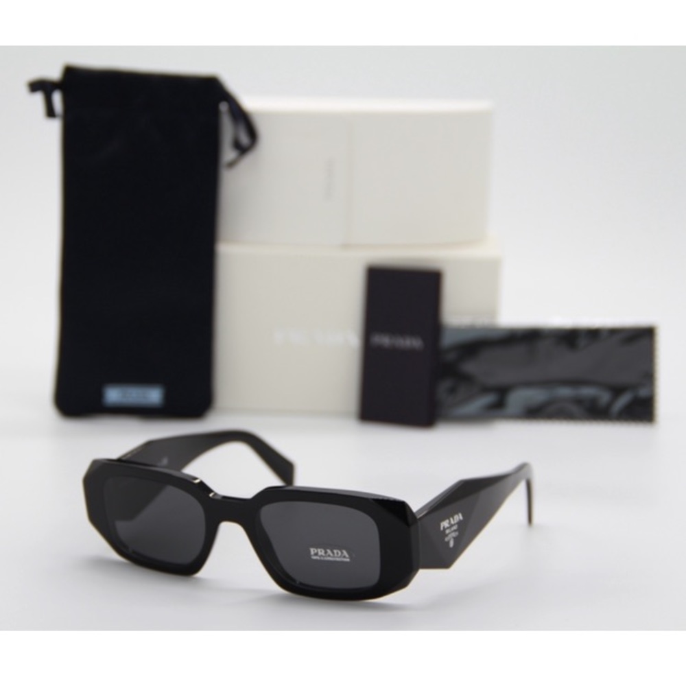 NEW PRADA PR 17WS 1AB-5S0 SUNGLASSES PRADA PR17WS BLACK PRADA PR17WS 1AB5S0 - Picture 12 of 15